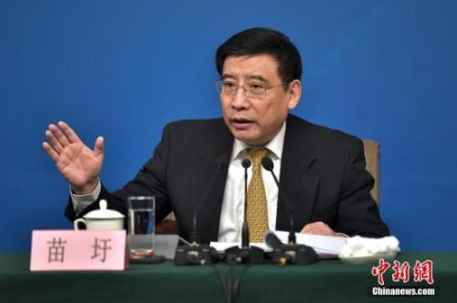 資料圖：苗圩。<a target='_blank' href='http://www.chinanews.com/'>中新社</a>記者金碩攝