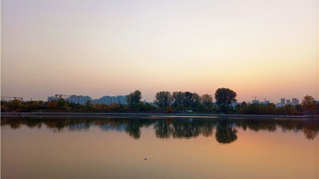 蘆花白，秋水寒