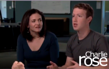 Facebook CEO馬克·扎克伯格(Mark Zuckerberg)與COO雪莉·桑德伯格(Sheryl Sandberg)參加電視脫口秀節(jié)目現場 Facebook CEO馬克·扎克伯格(Mark Zuckerberg)與COO雪莉·桑德伯格(Sheryl Sandberg)參加電視脫口秀節(jié)目現場